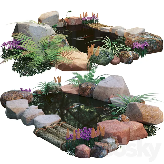 artificial fish pond Free Download