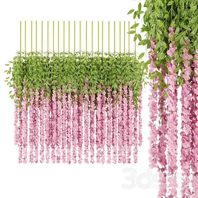 Artificial Hanging Flowers vol 59 3D Model