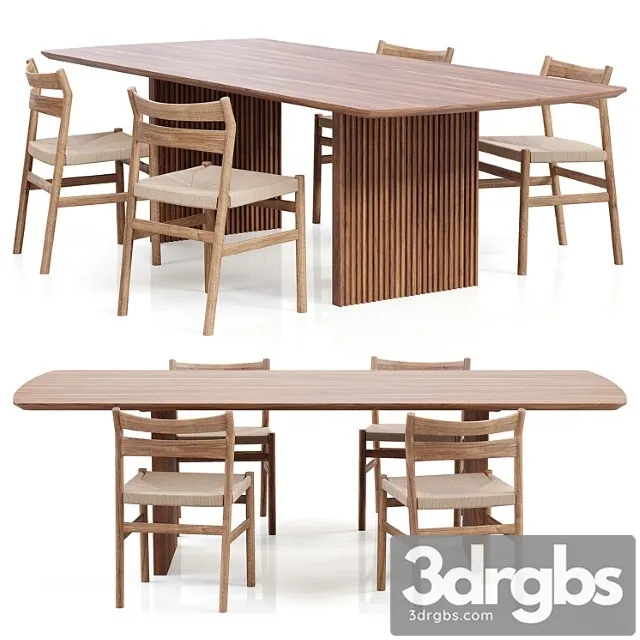 Artilleriet - bm1 chair and ten table 2 3D Model Free