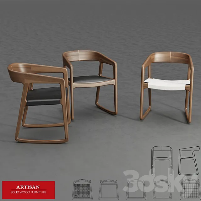 Artisan _ Tesa Rocking Chair 3D Model