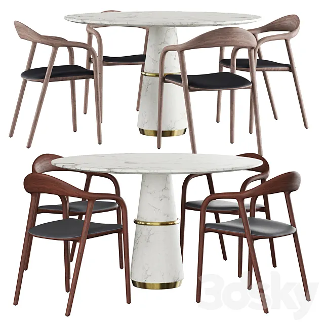 Artisan & Brabbu Agra dining set 3DModel