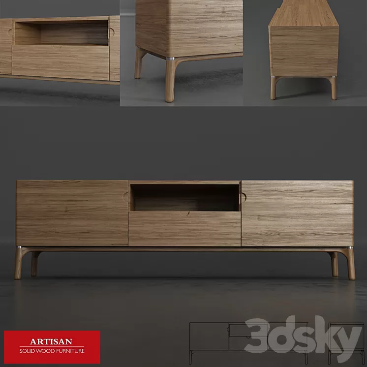 Artisan / Naru sideboard 3D Model