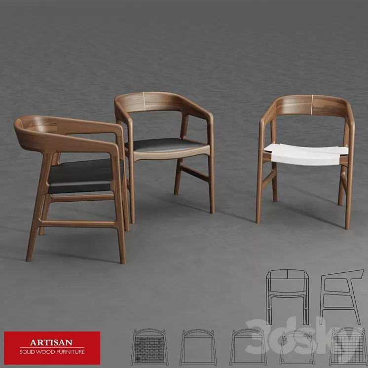 Artisan / Tesa Chair 3D Model