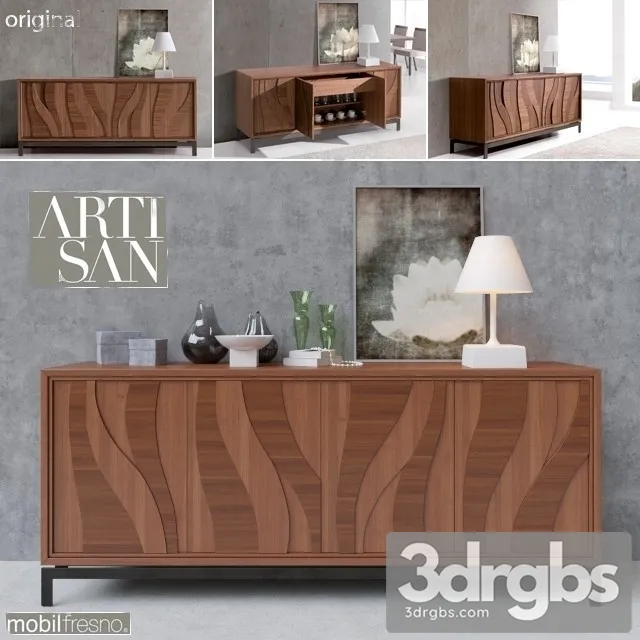 Artisan Wood Chest 3D Model Free