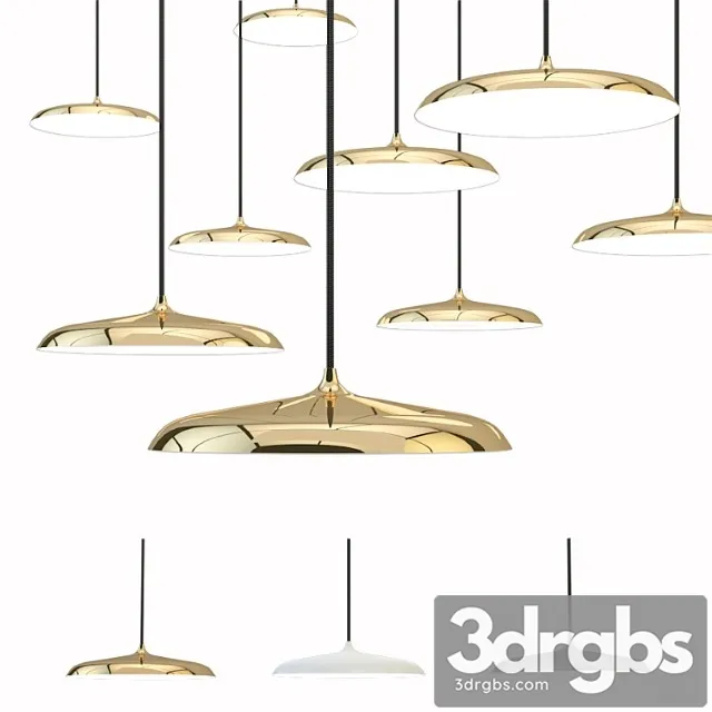 Artist 25 Pendel Led Kobber 3D Model Free