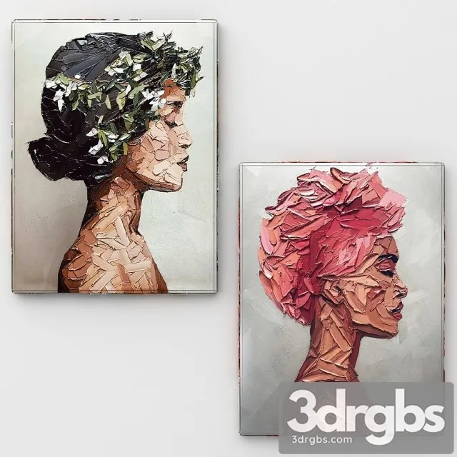 Artists Portrait 3D Model Free