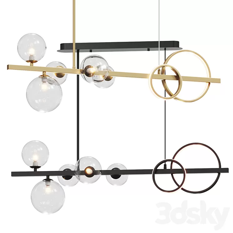 Artpad – Linear Bubble Pendant 3D Model