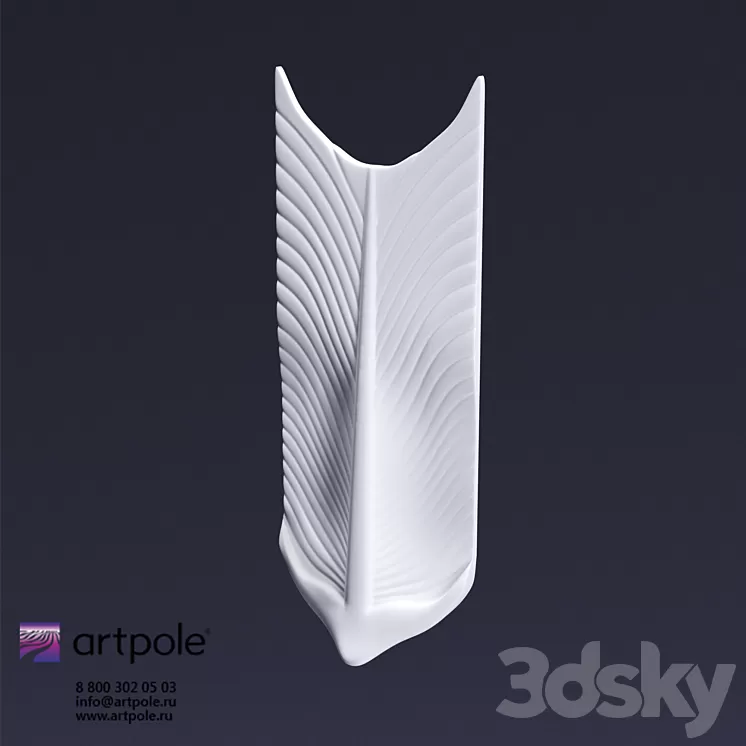 Artpole Elementary PERO 3D gypsum panel 3D Model