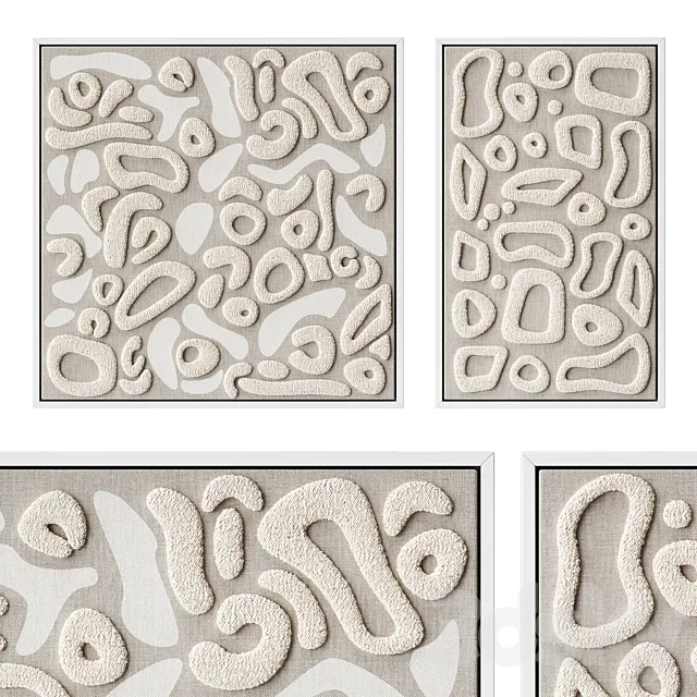 Artwork canvases with soft fabric elements Free Download
