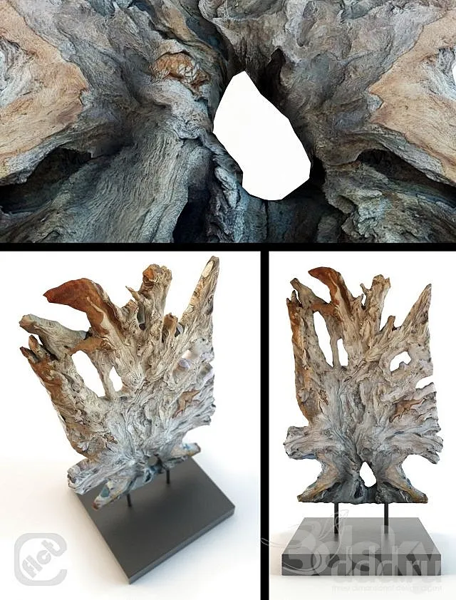 Artwork Rustic Wood 3DModel