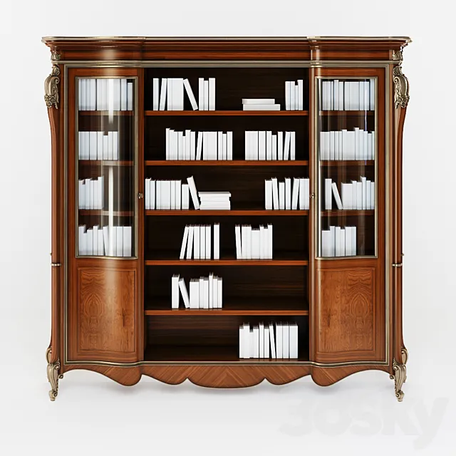 Arve Style Luigi_XXI two-door bookcase 3DModel