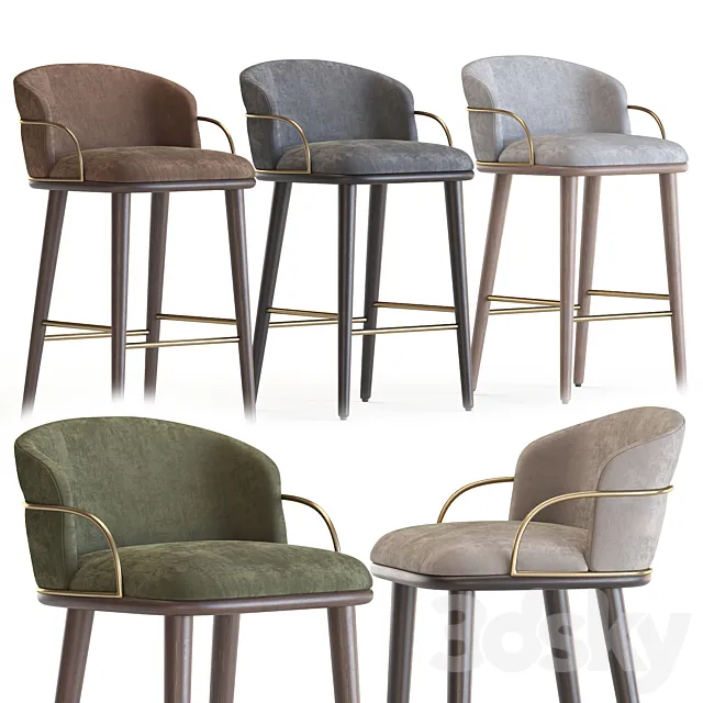 Arven Bar Stool 3D Model