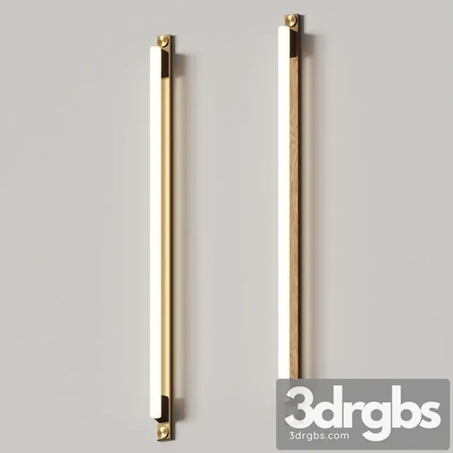 Asaf weinbroom linestra 110 oak & brass wall lamps 3D Model Free