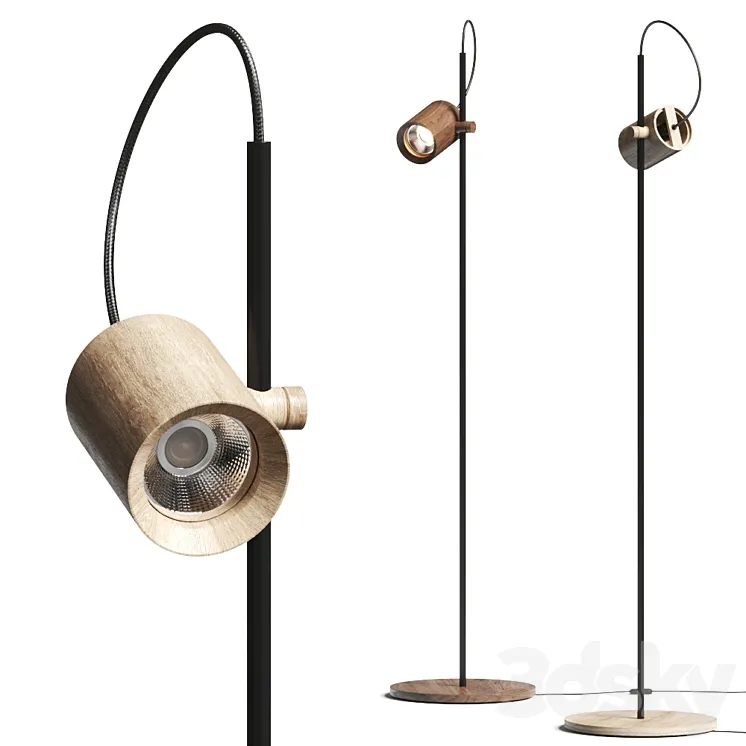 Asaf Weinbroom Standing Spot Floor Lamp 3D Model Free
