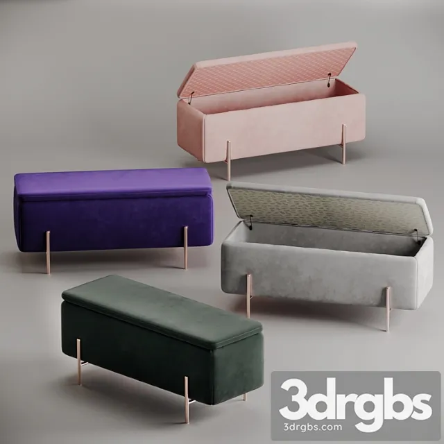 Asare bench 2 3D Model Free