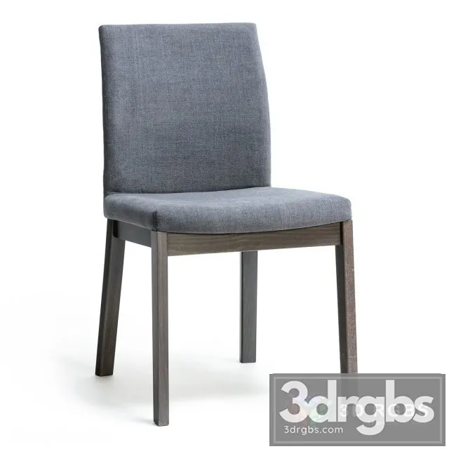Ashley Besteneer Dark Gray Dining Side Chair 3D Model Free