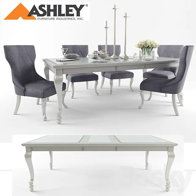Ashley Furniture Table & Chair 3DModel