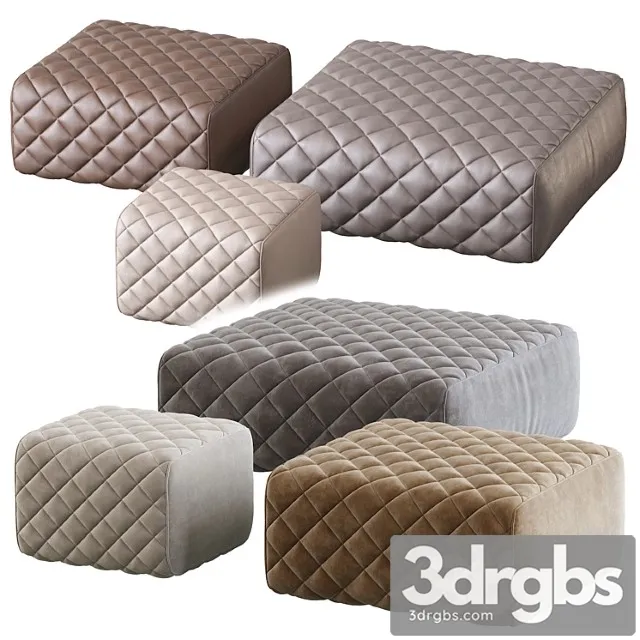 Ashley pouf by minotti 2 3D Model Free