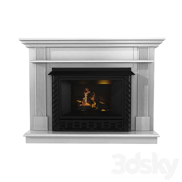 Ashley White Wood Grain 3DModel