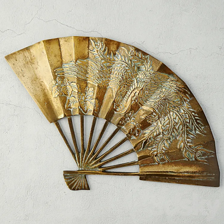 Asian Brass Fan 3D Model Free