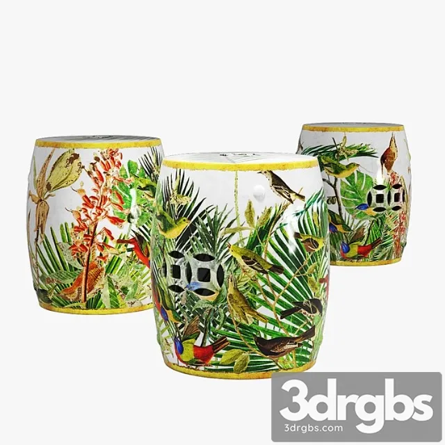 Asian drum table 001