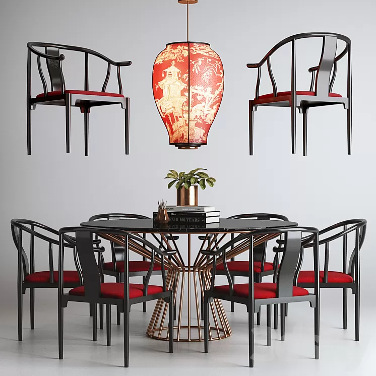 Asian Set 01 3D Model