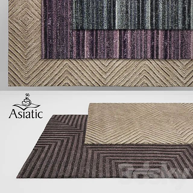 Asiatic Jazz & Mica Rugs 3D Model