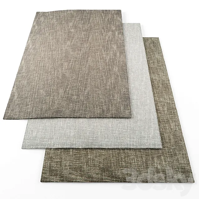 Asiatic tweed rugs 3D Model