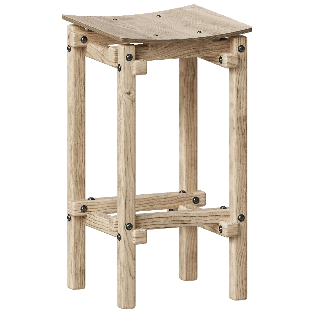 Askia - Barstool FAIR AND SQUARE LOW 3D Model