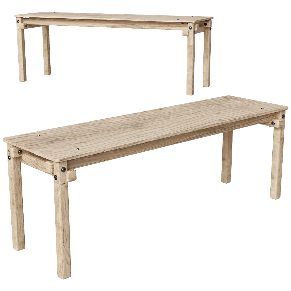Askia - Bench Fair and Square 3D Model