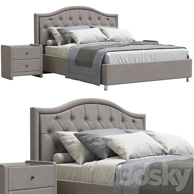 Askona Carolina Bed 3D Model