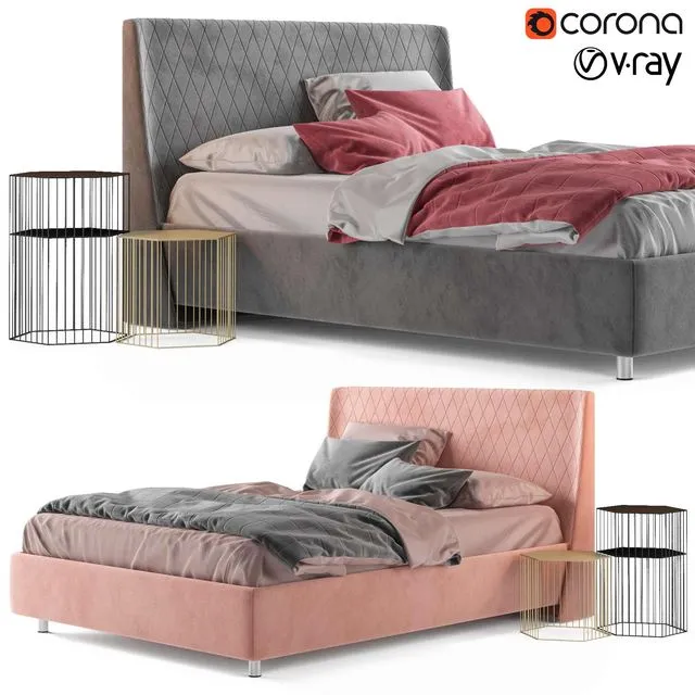 Askona Emma bed 3D Model