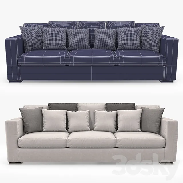 Asnaghi Boston Maxi Sofa 3D Model