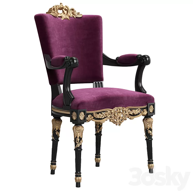 Asnaghi Interiors Olympia Armchair 3D Model