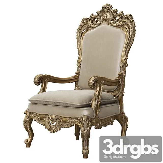 Asnaghi interiors throne armchair art.19246 3D Model Free