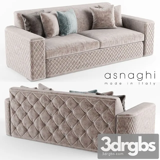 Asnaghi lybra sofa 2 3D Model Free