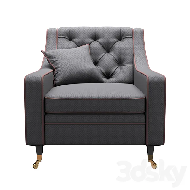 Asnaghi_BRERA_Armchair 3D Model