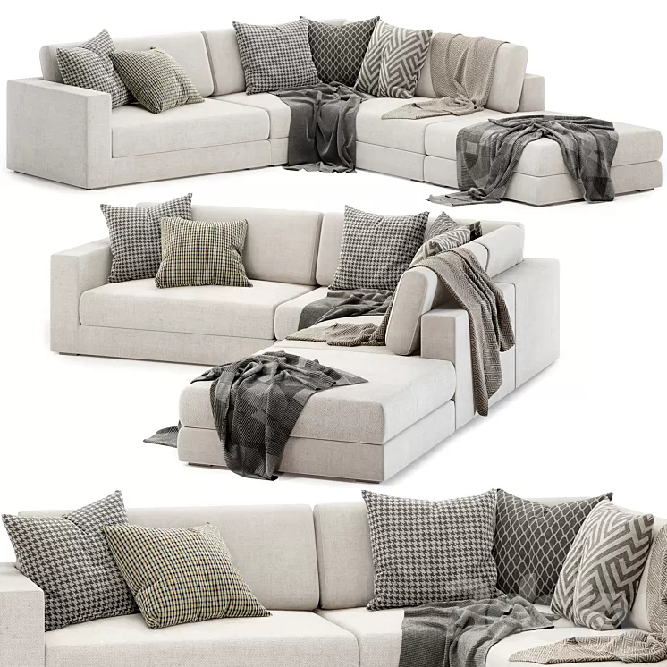 Aspect fabric modular sofa