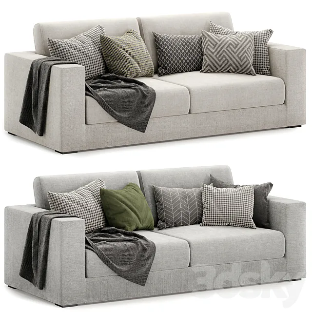 aspect fabric sofa 3D Model