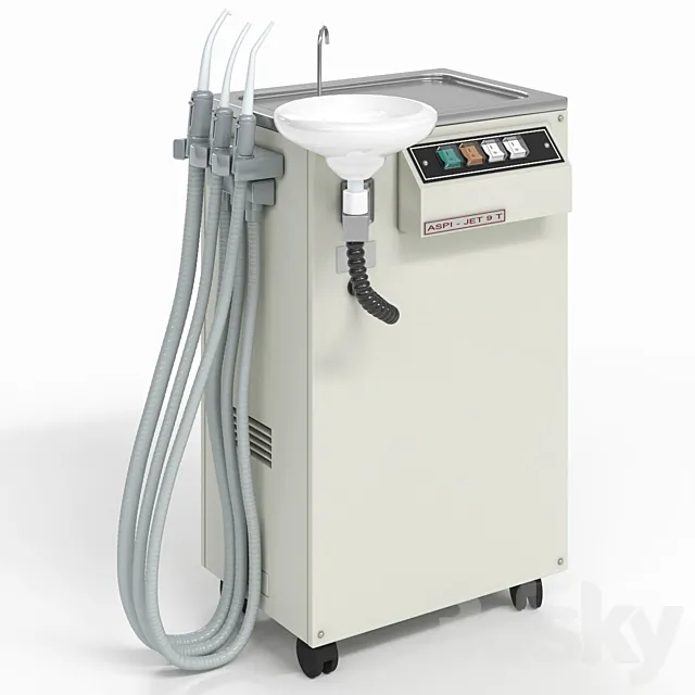 Aspirator Mobile Dental Aspi Jet 9 y Cattani 3D Model