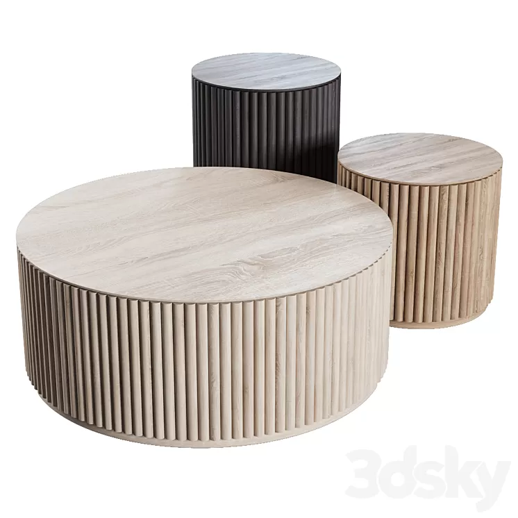 ASPLUND Grand Palais and Petit Palais tables 3D Model Free