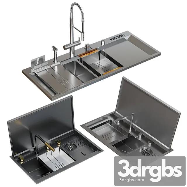 Asras Sink Set 3D Model Free