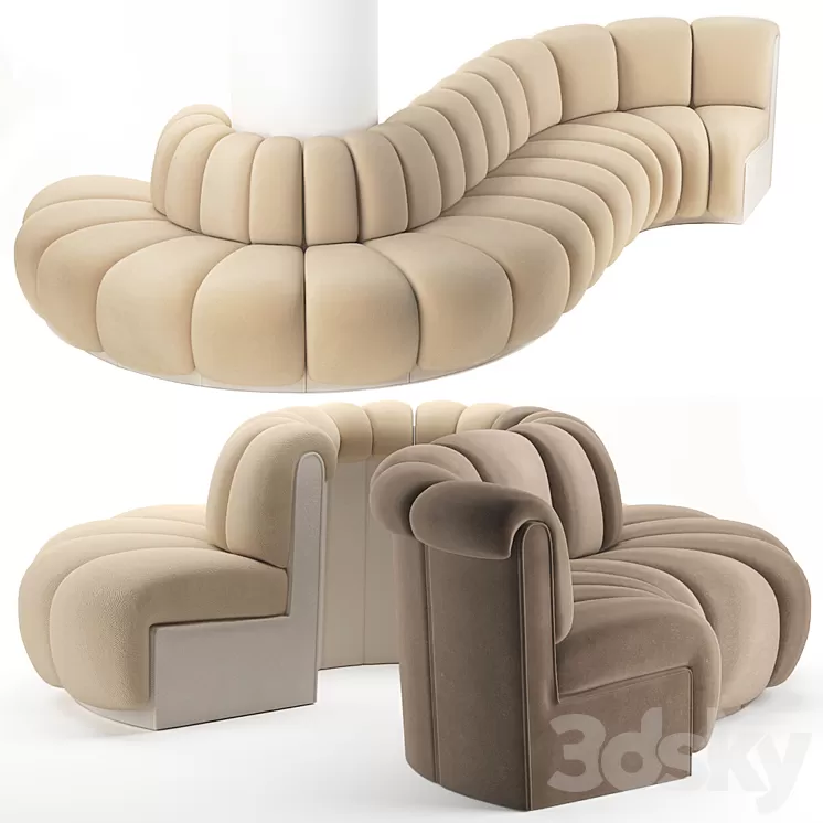 Assemble the sofa 3D Model