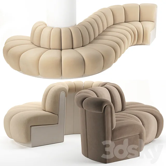 Assemble the sofa 3DModel