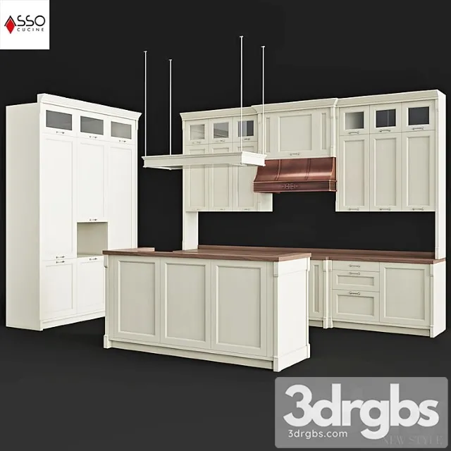 Asso Cat Newstyle Kitchen 3D Model Free