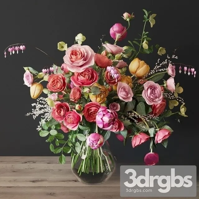 Assorted Bouquet 3D Model Free