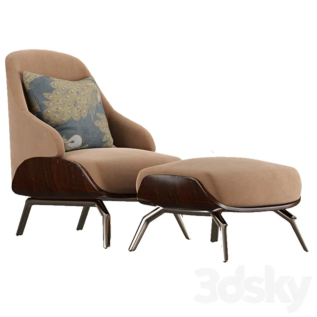 Aster Brigid Armchair 3D Model