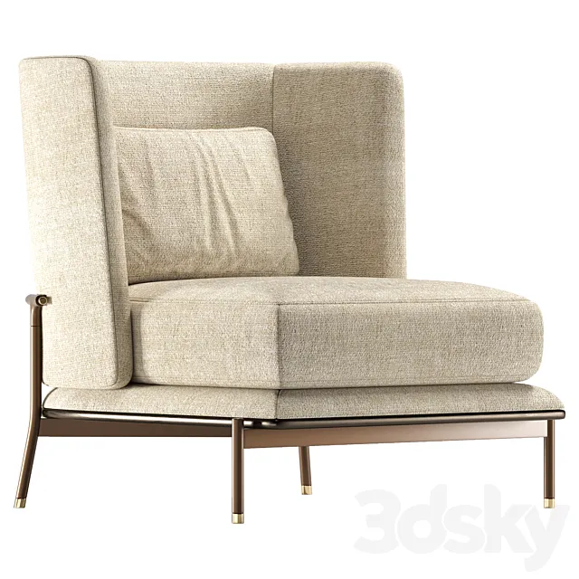 Aster - Gae armchair 3D Model