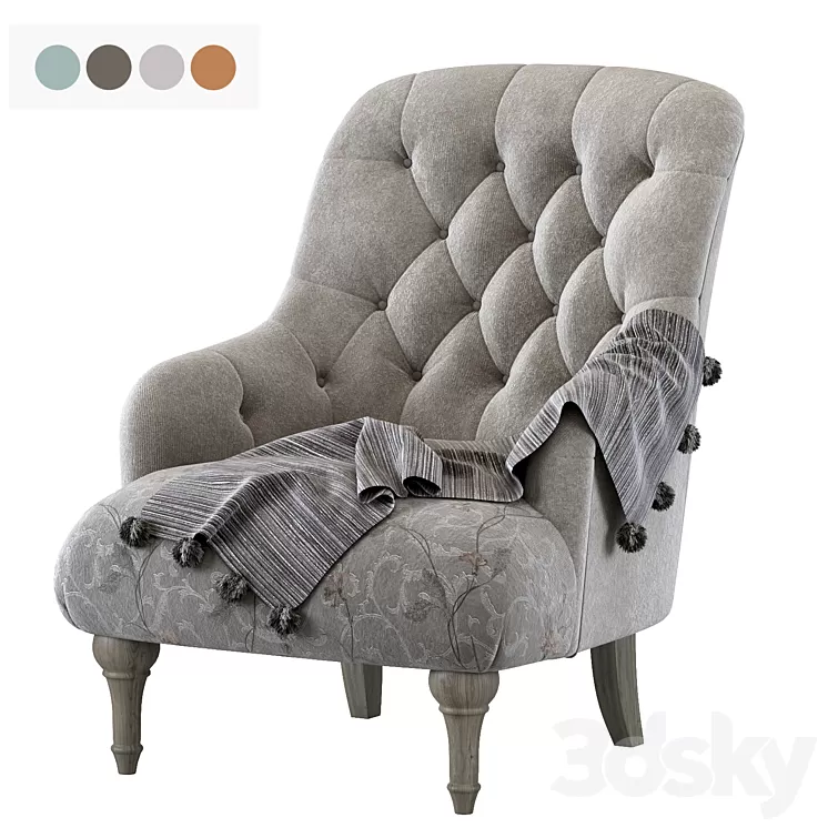 Aster Grantley Chair 3D Model