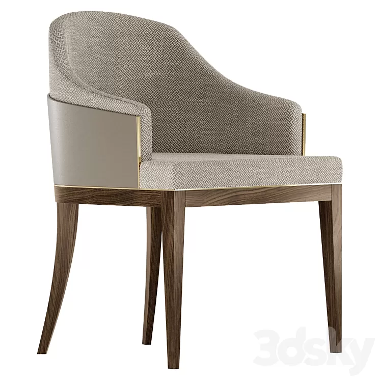 Aster - Wolfe dining chair 3D Model Free